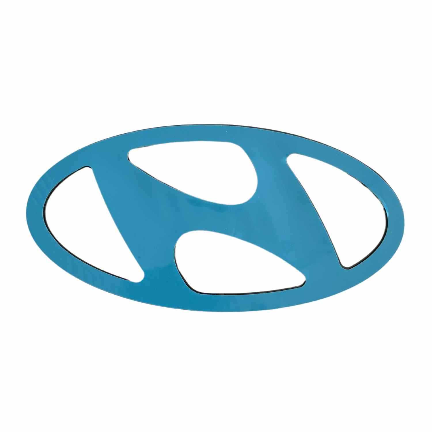 Emblema Adhesivo 2 Pin Maletero Compatible Con Hyundai 145mm  Plateado Brillo - imagen 2