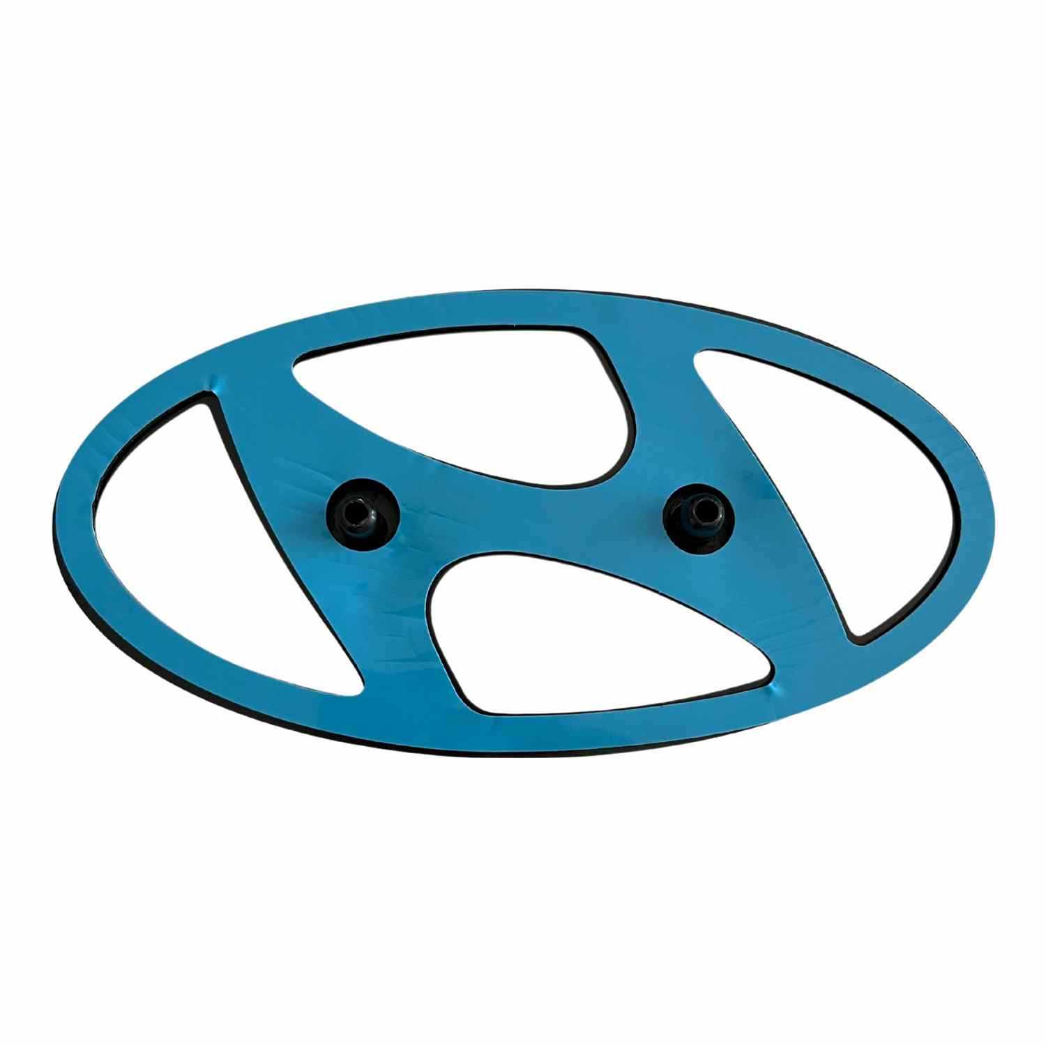 Emblema Adhesivo 2 Pin Maletero Compatible Con Hyundai 169 mm Negro Brillo - imagen 2