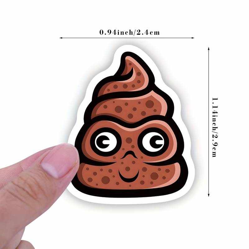 Rollo pegatinas de mierdas cacas 2.5 cm 500 unidades - imagen 6