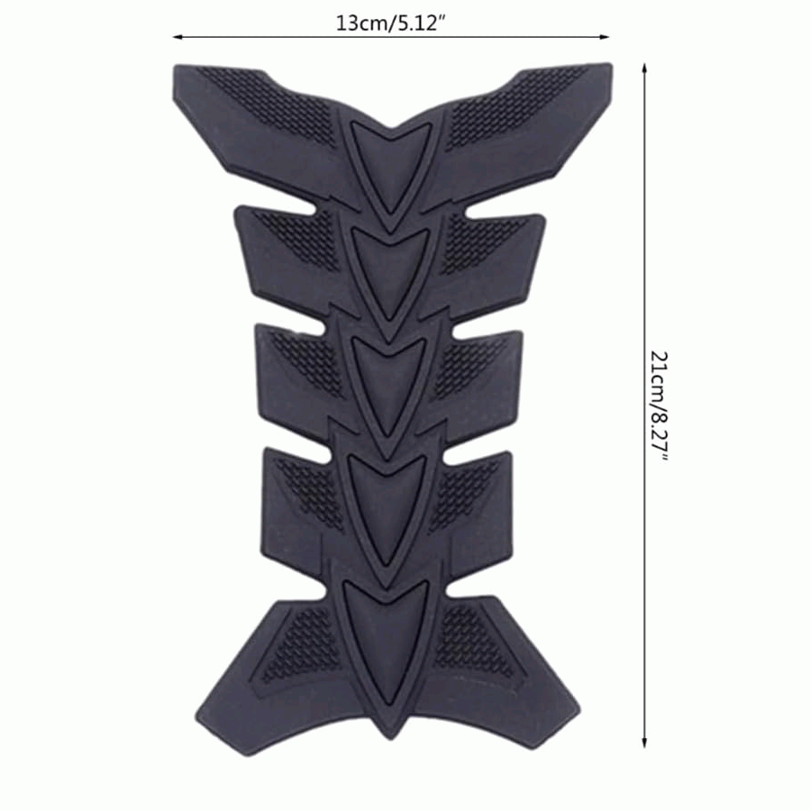 Protector deposito moto universal caucho negro - imagen 4