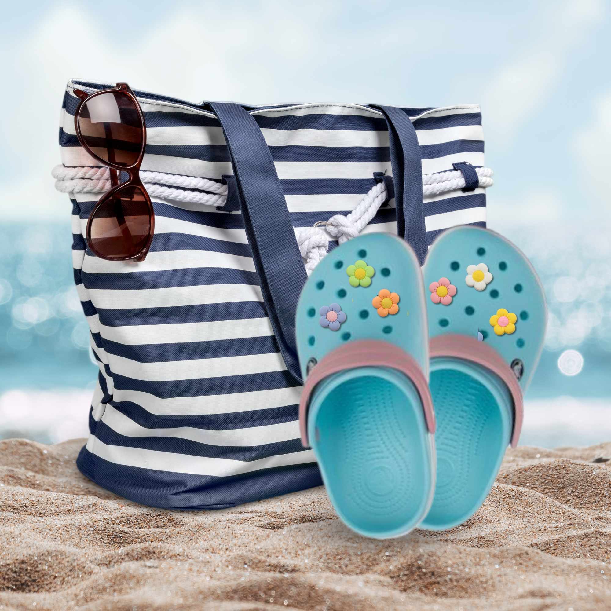 Pines Charms para crocs diseño flores 14 unidades - imagen 3