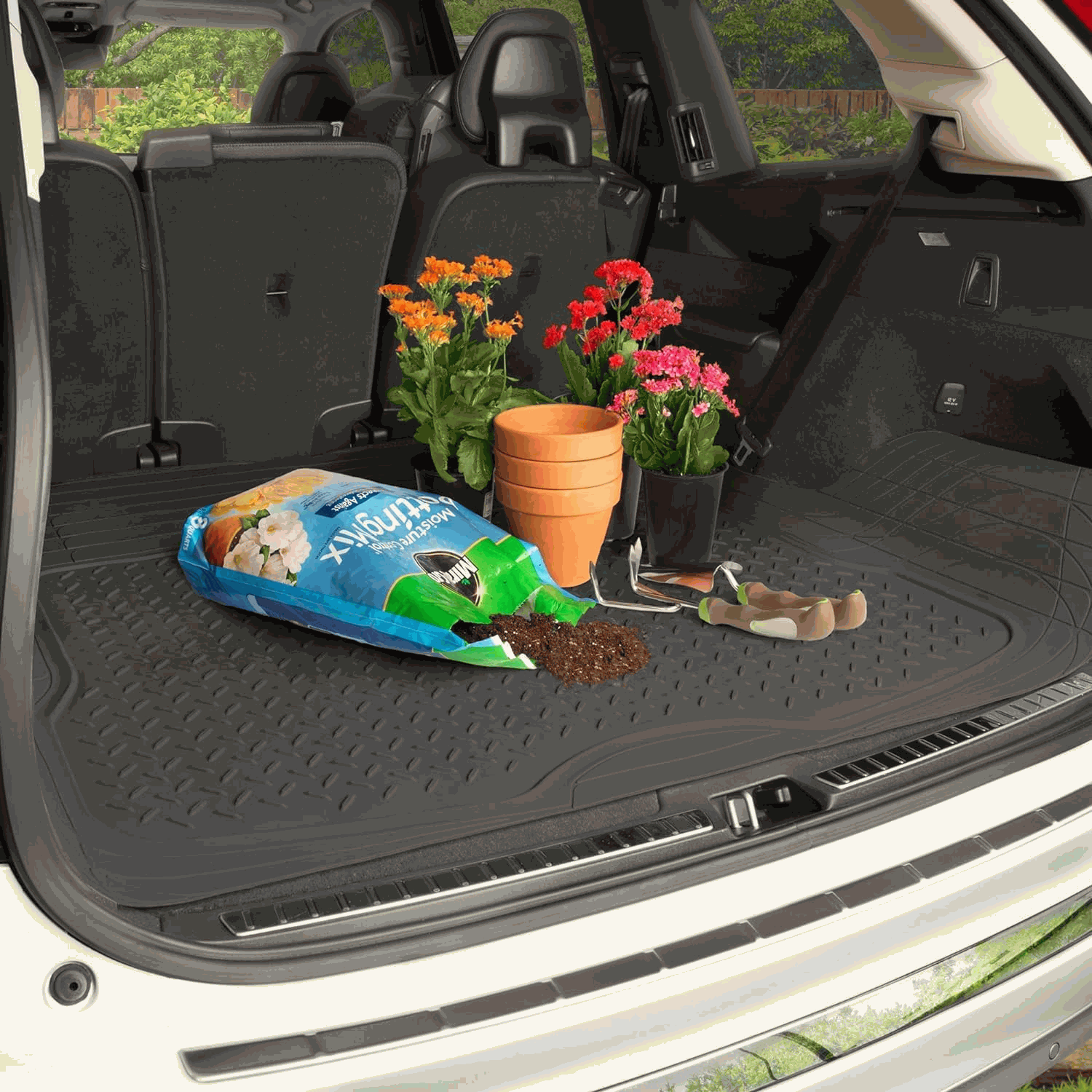 Alfombrilla maletero coche de Goma Universales negro 120 x 80 cm rectangular - imagen 4