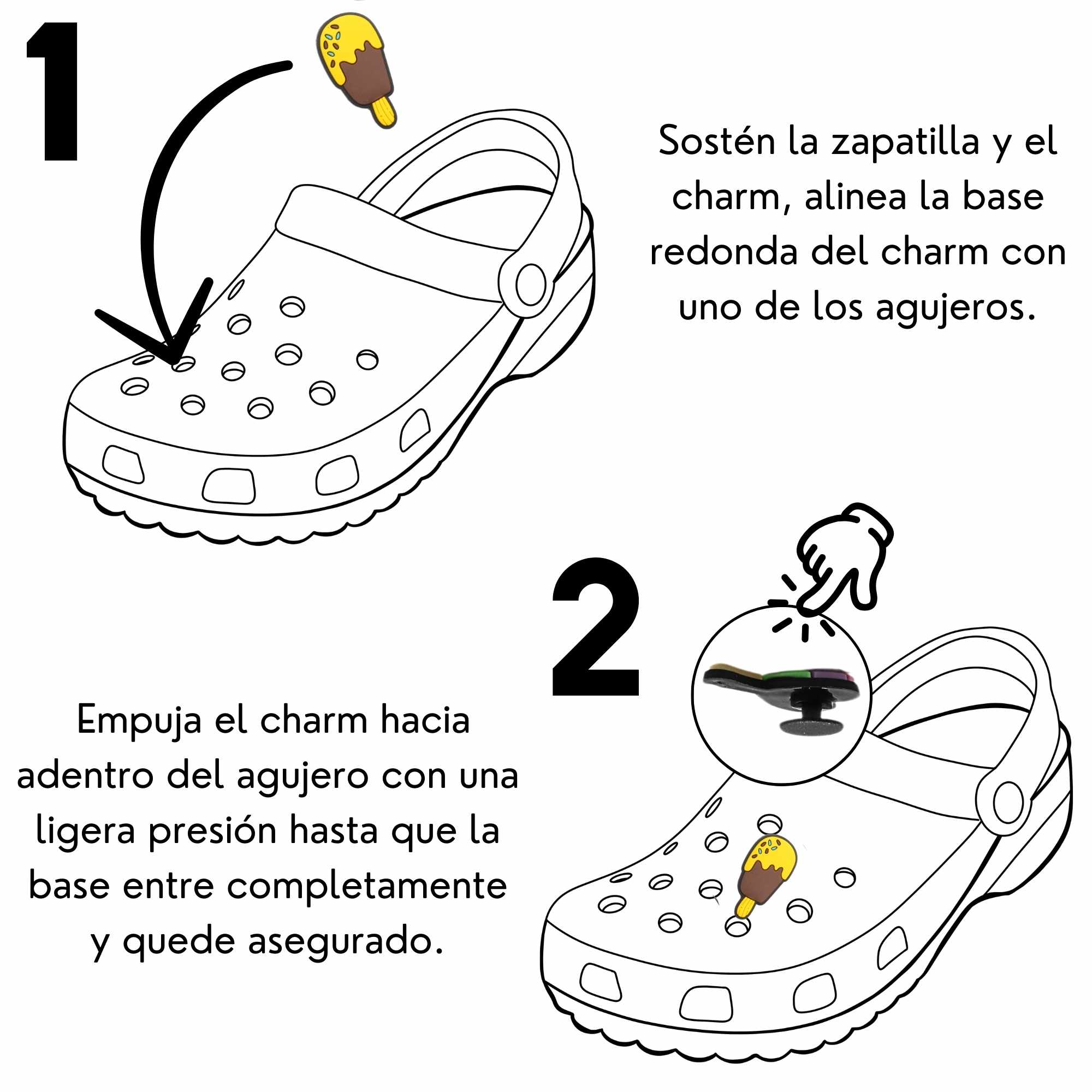 Pines Charms para crocs diseño verano 20 unidades - imagen 4
