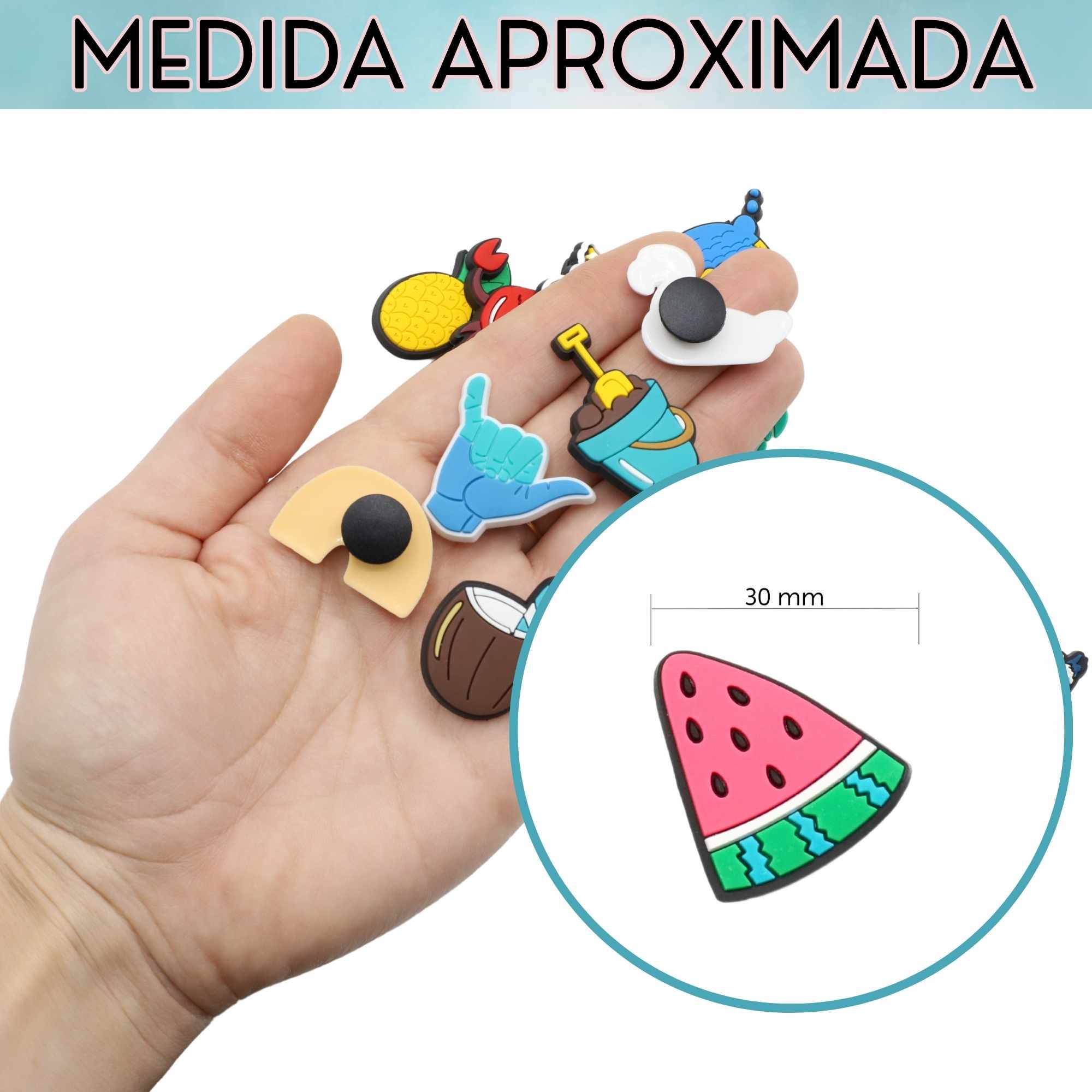 Pines Charms para crocs diseño verano 20 unidades - imagen 5