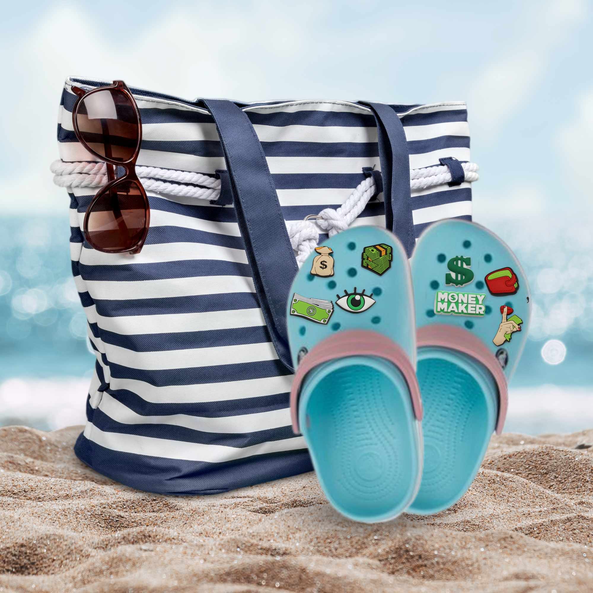 Pines Charms para crocs diseño dinero pack 10 uds - imagen 3