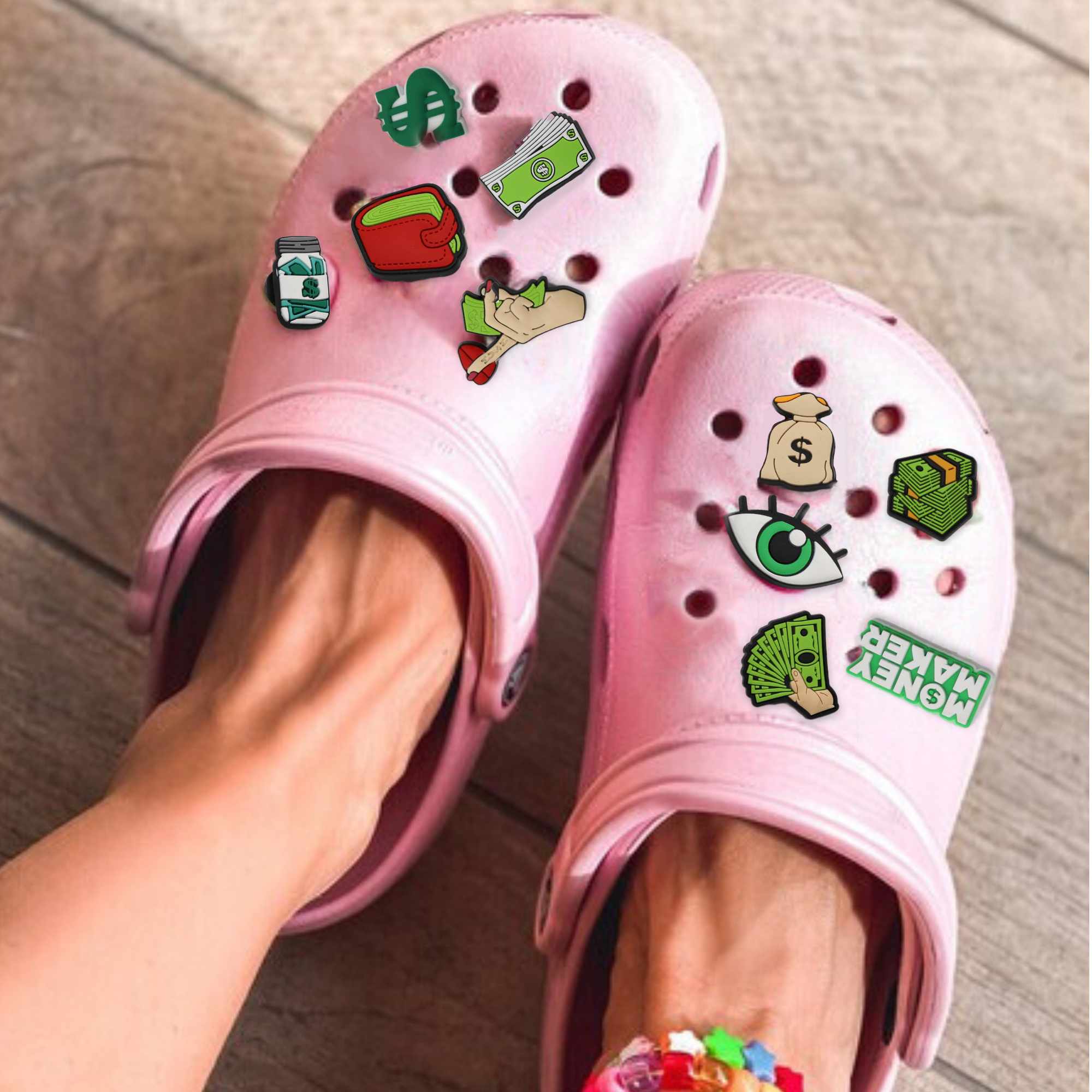 Pines Charms para crocs diseño dinero pack 10 uds - imagen 5