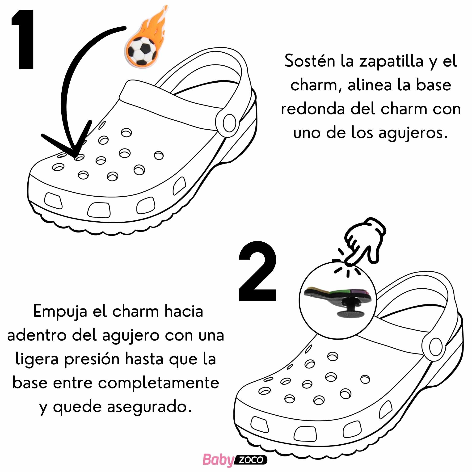 Pines Charms para crocs diseño futbol 18 unidades - imagen 3