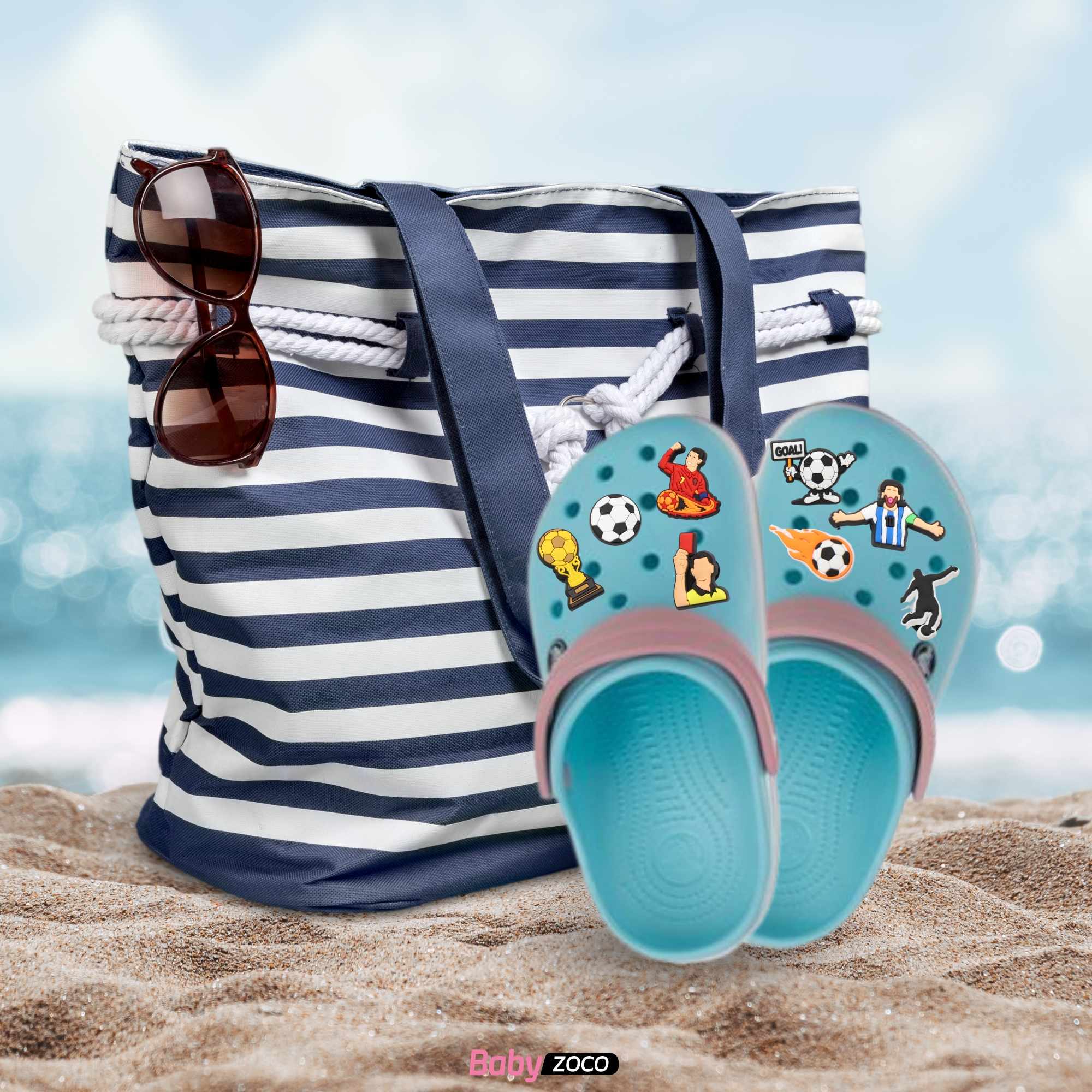 Pines Charms para crocs diseño futbol 18 unidades - imagen 4