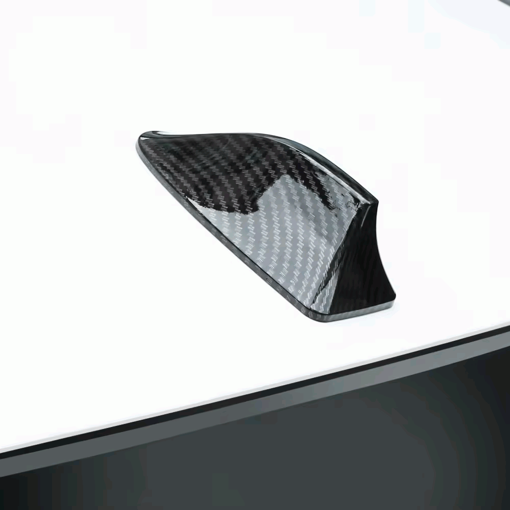 Antena coche estilo aleta tiburon universal fibra de carbono - imagen 4