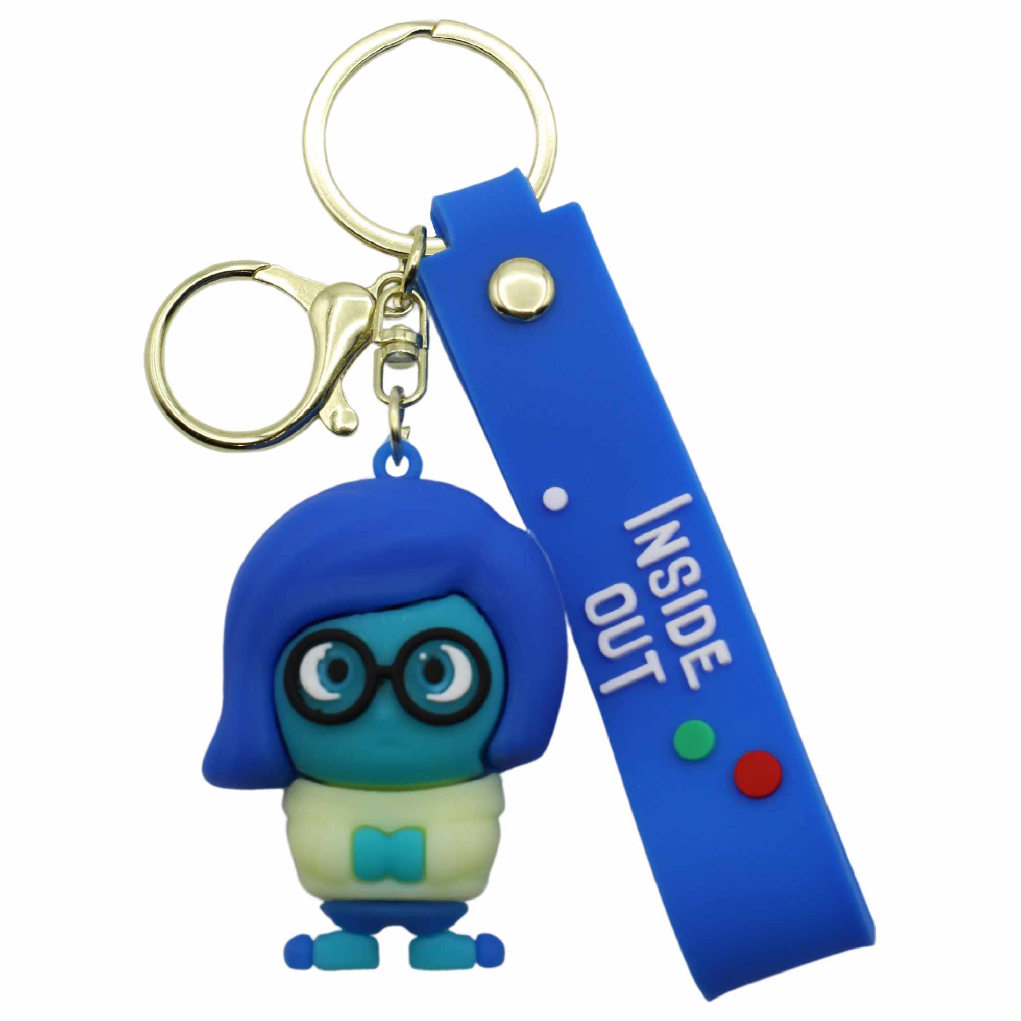 Llavero Inside Out personaje tristeza silicona - imagen 1