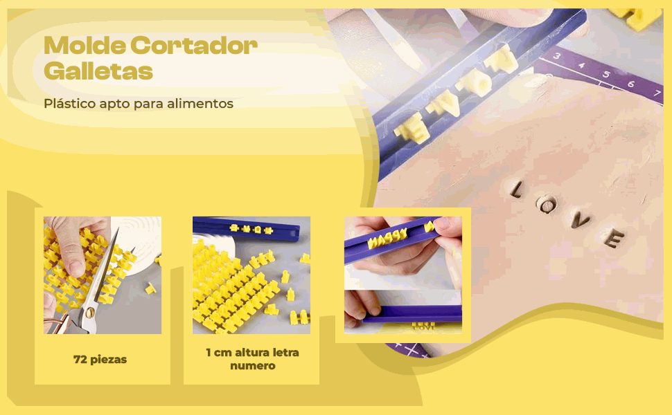Banner - Molde Cortador Galletas Letras Numeros