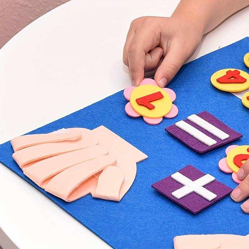 Juguetes Montessori para niños de matemáticas tablero fieltro - imagen 7