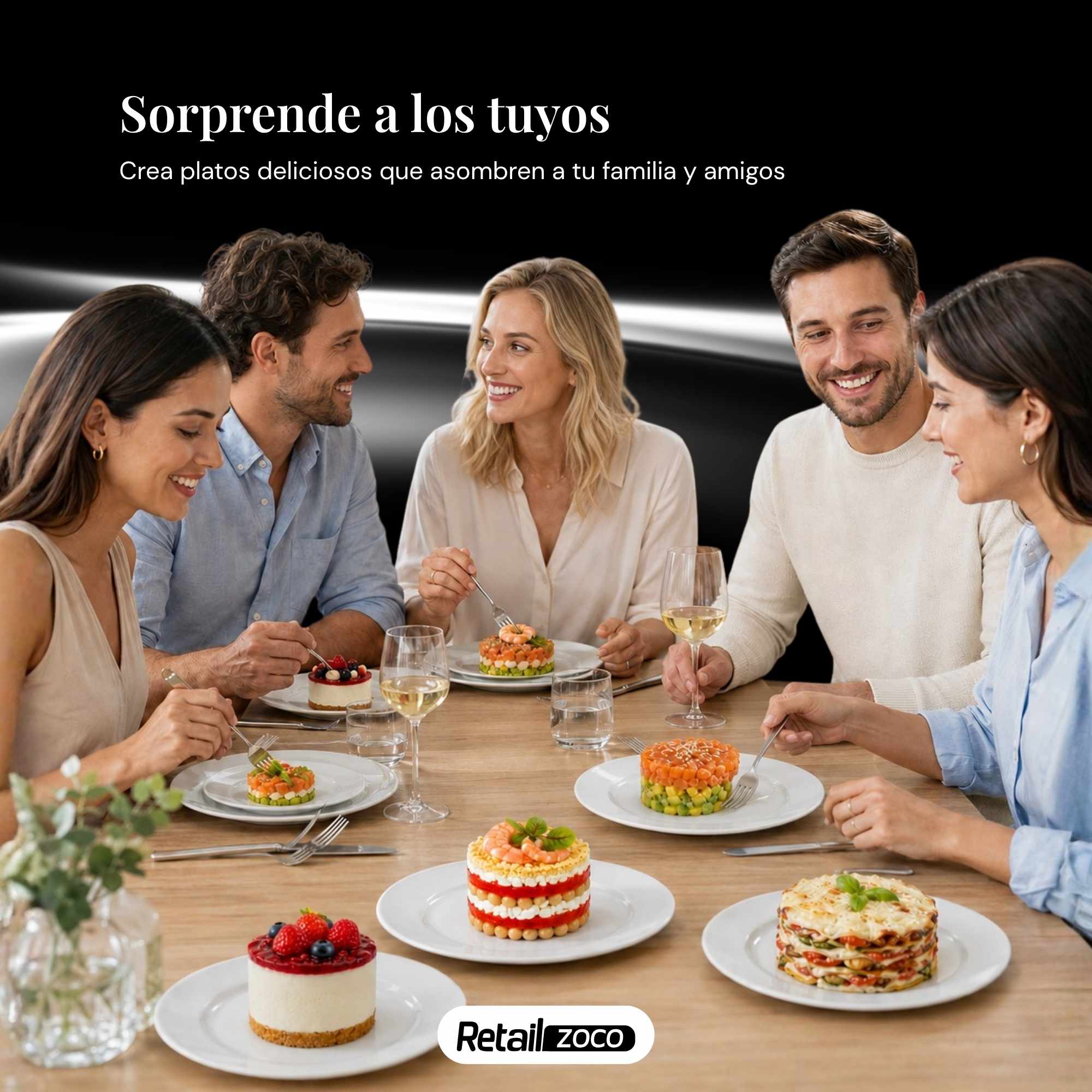 Molde Para Platos Fríos De Acero Inoxidable mediano - imagen 6