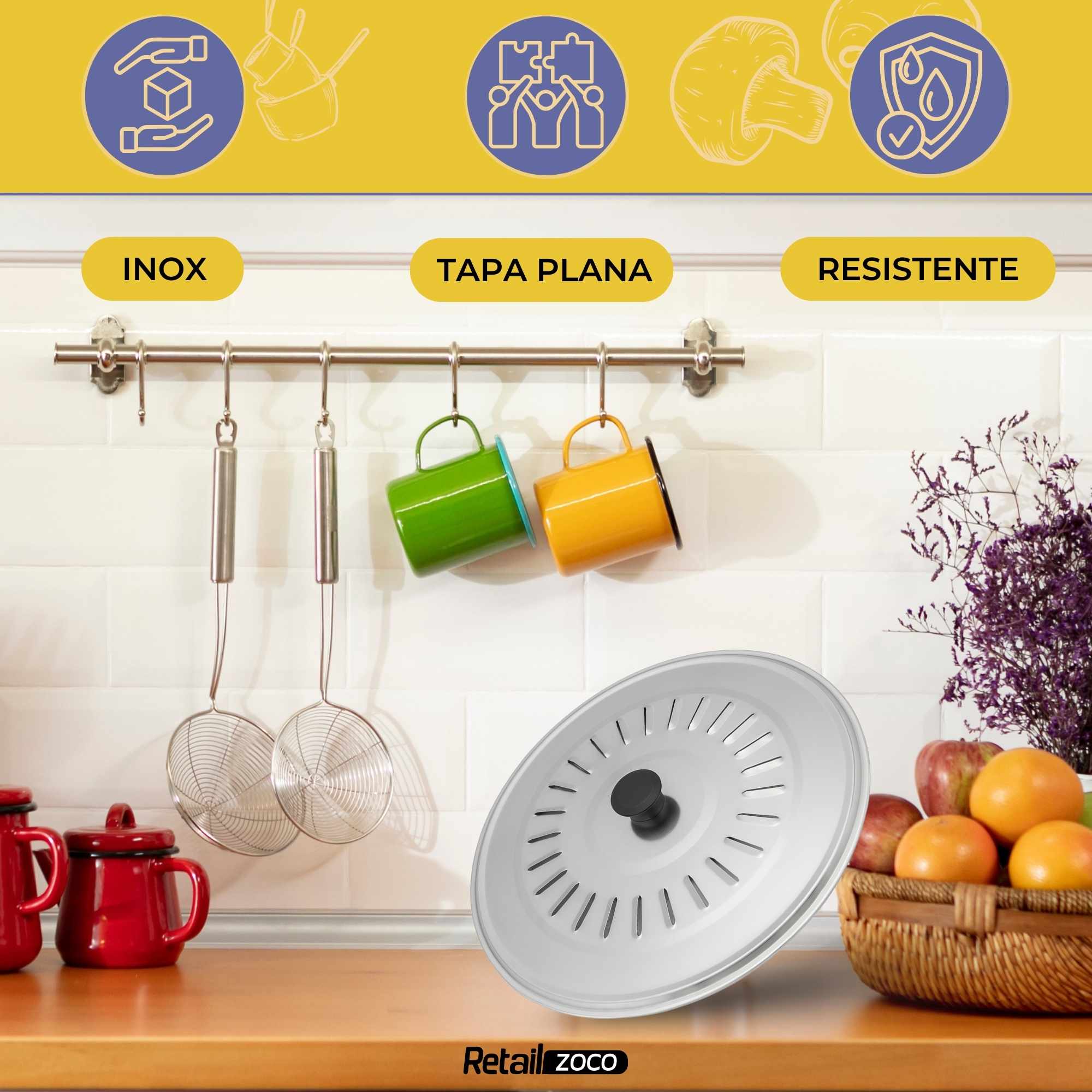 Tapa para sartenes y ollas 26 cm - imagen 2