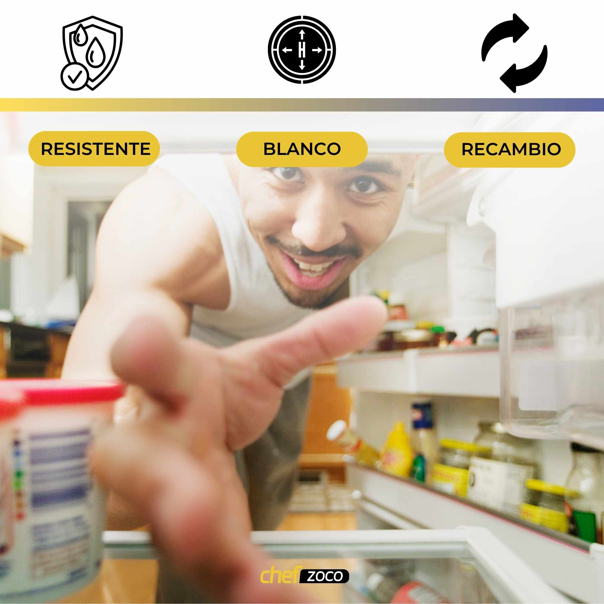 Tirador Puerta Frigorifico Beko 5907610100 - imagen 3