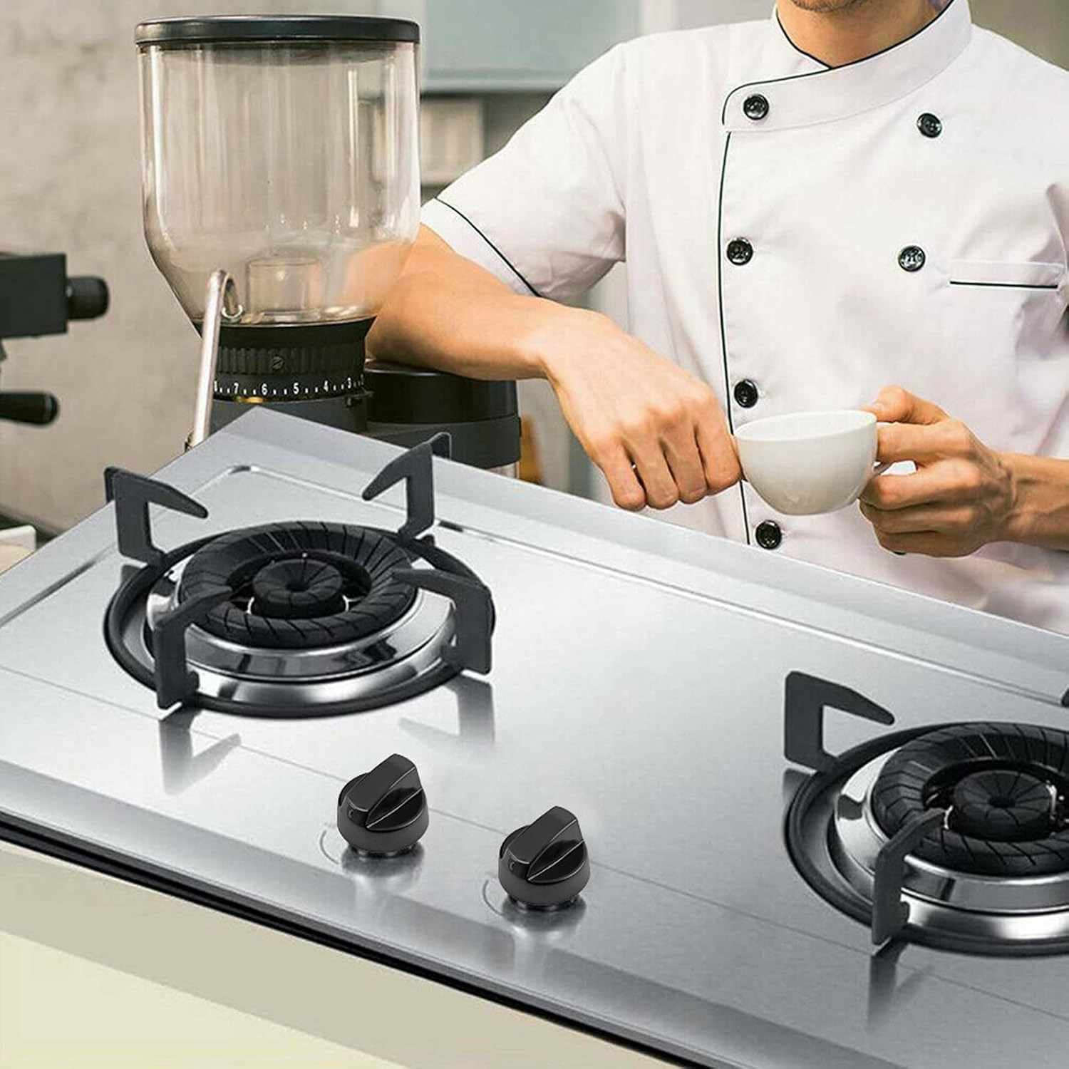 Manija perillas mando Universal para Horno (4 uds) Negro - imagen 7