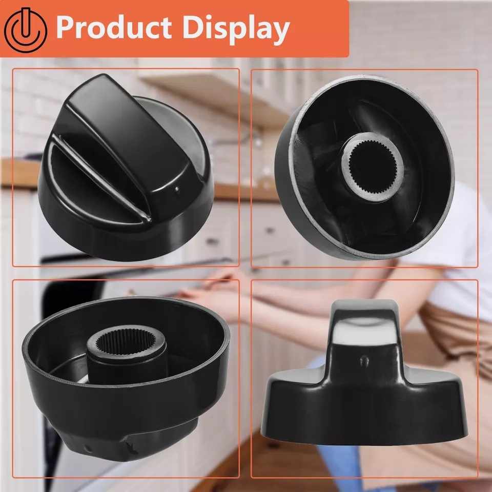 Manija perillas mando Universal para Horno (4 uds) Negro - imagen 6