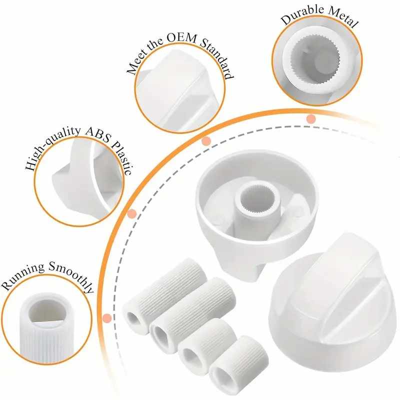 Manija perillas mando Universal para Horno (4 uds) Blanco - imagen 4