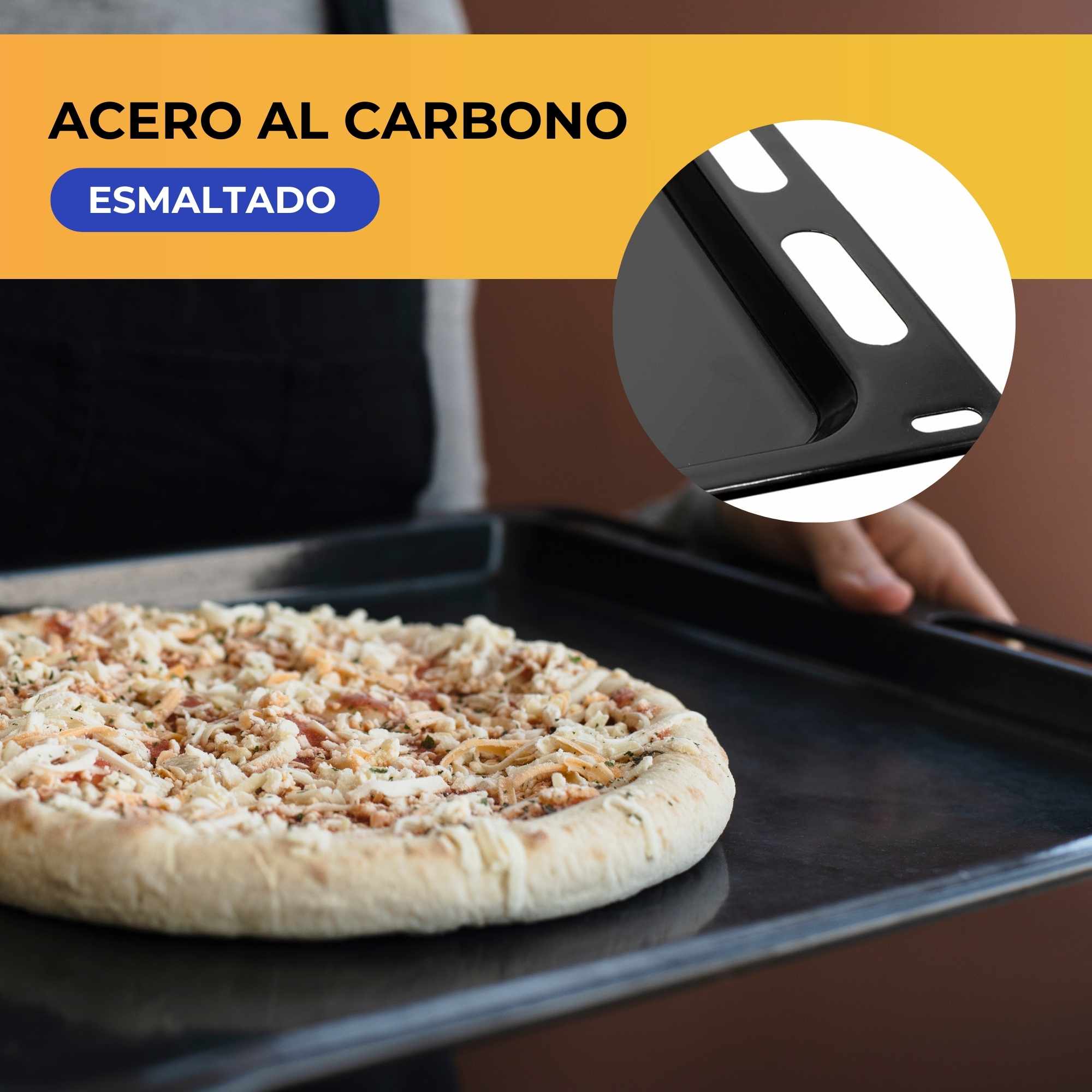 Bandeja Horno Bosch Siemens Viva 442x370 mm negro - imagen 5