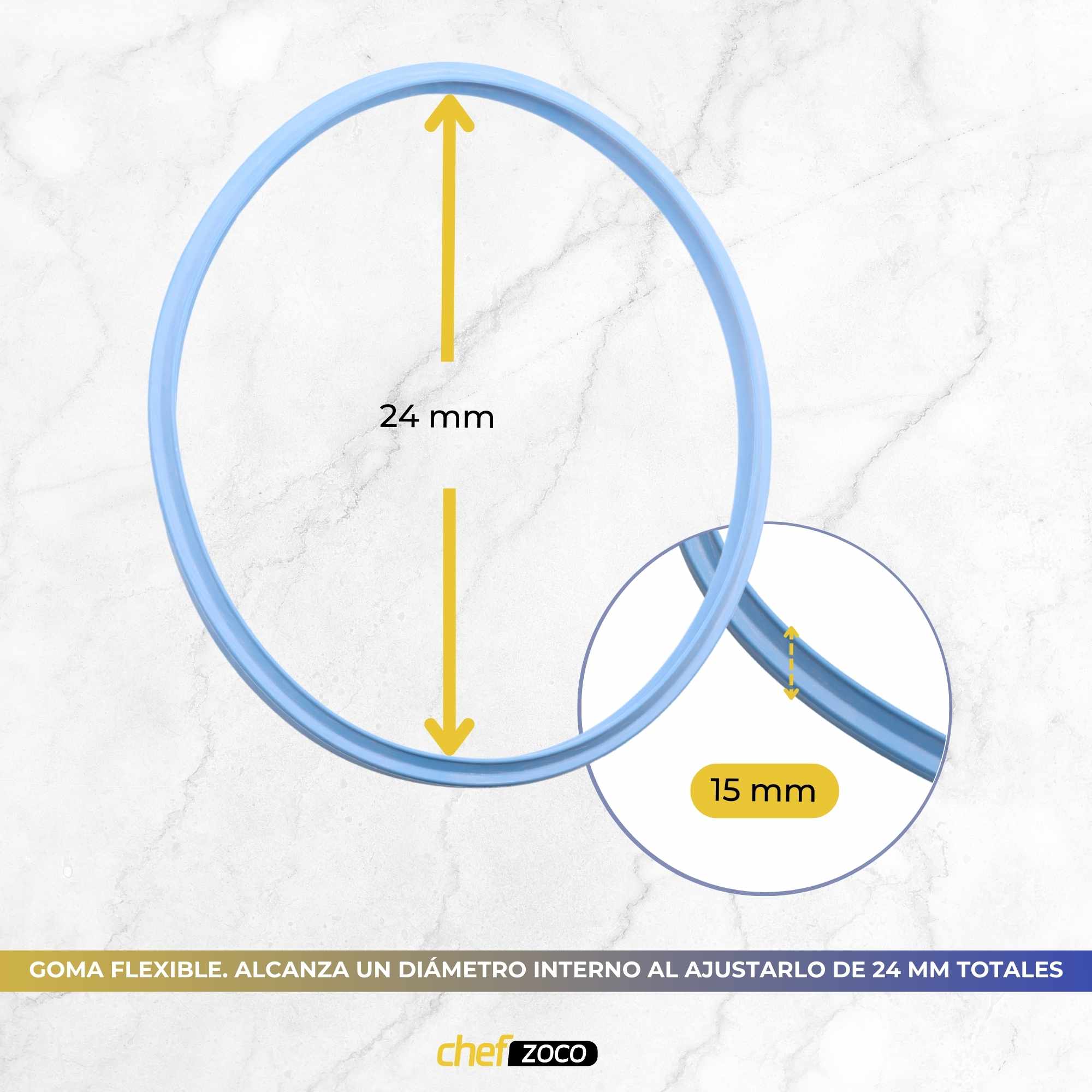 Junta olla a presion compatible con Olla duromatic 240 mm Azul - imagen 4