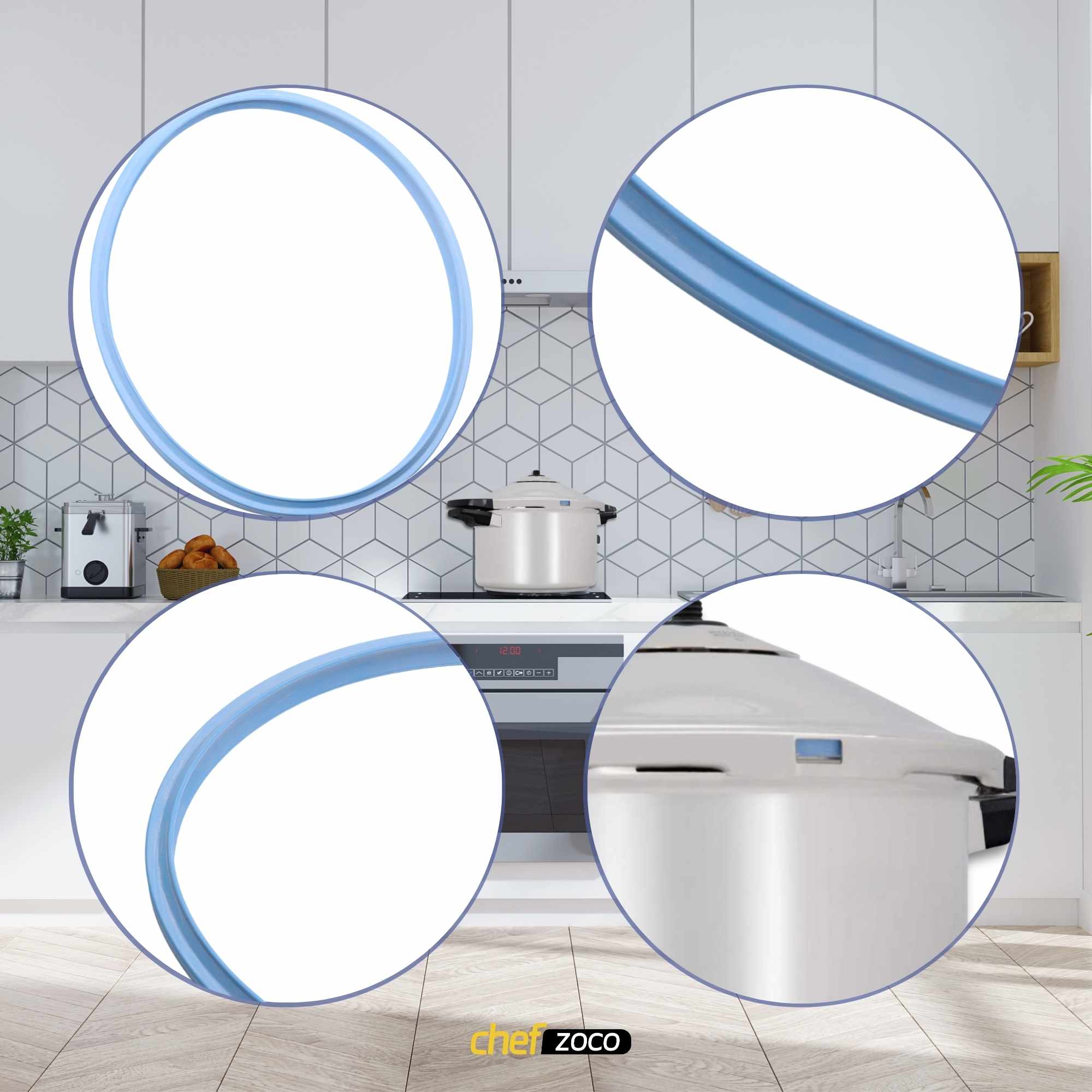 Junta olla a presion compatible con Olla duromatic 240 mm Azul - imagen 6