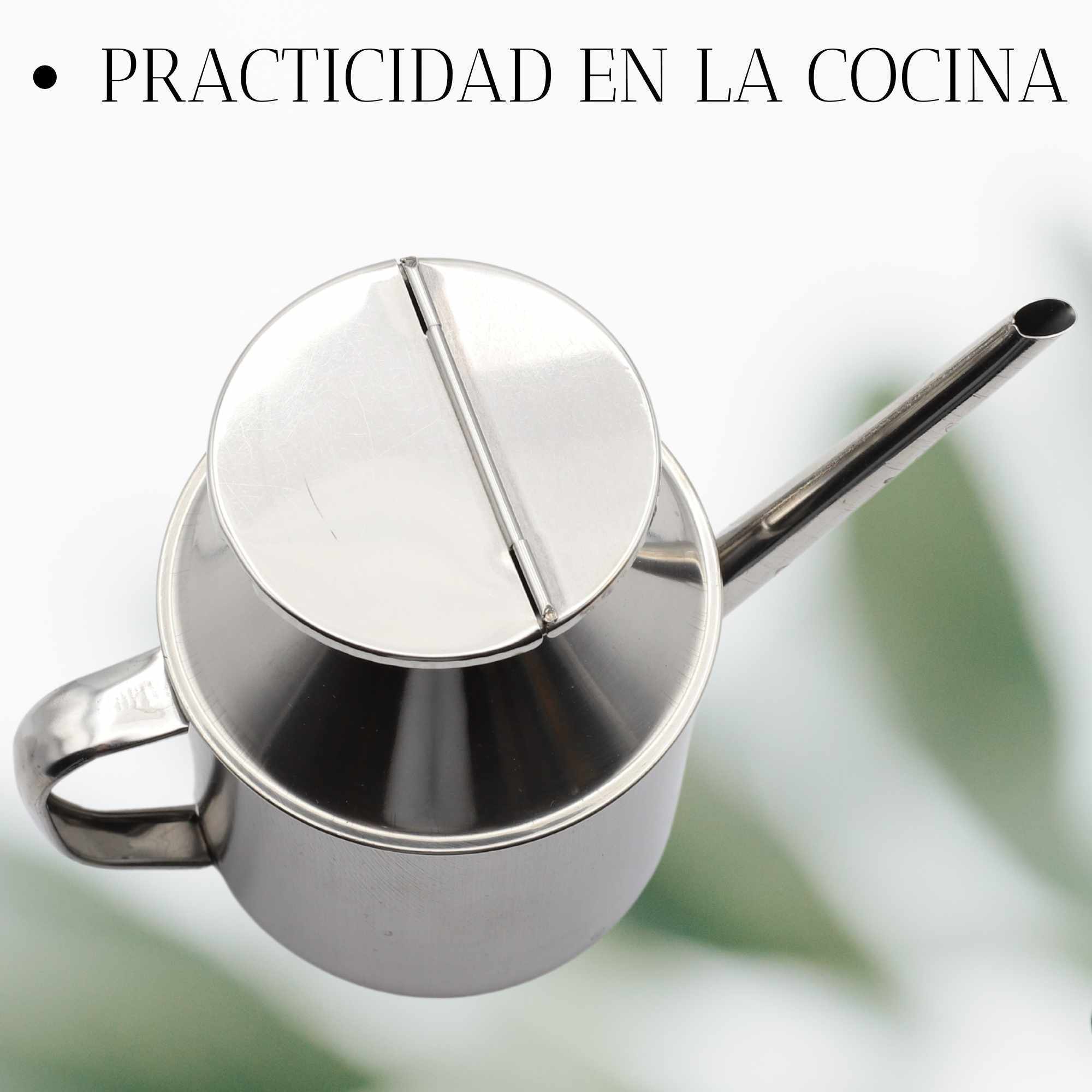 Aceitera acero inoxidable 800 ml - imagen 4