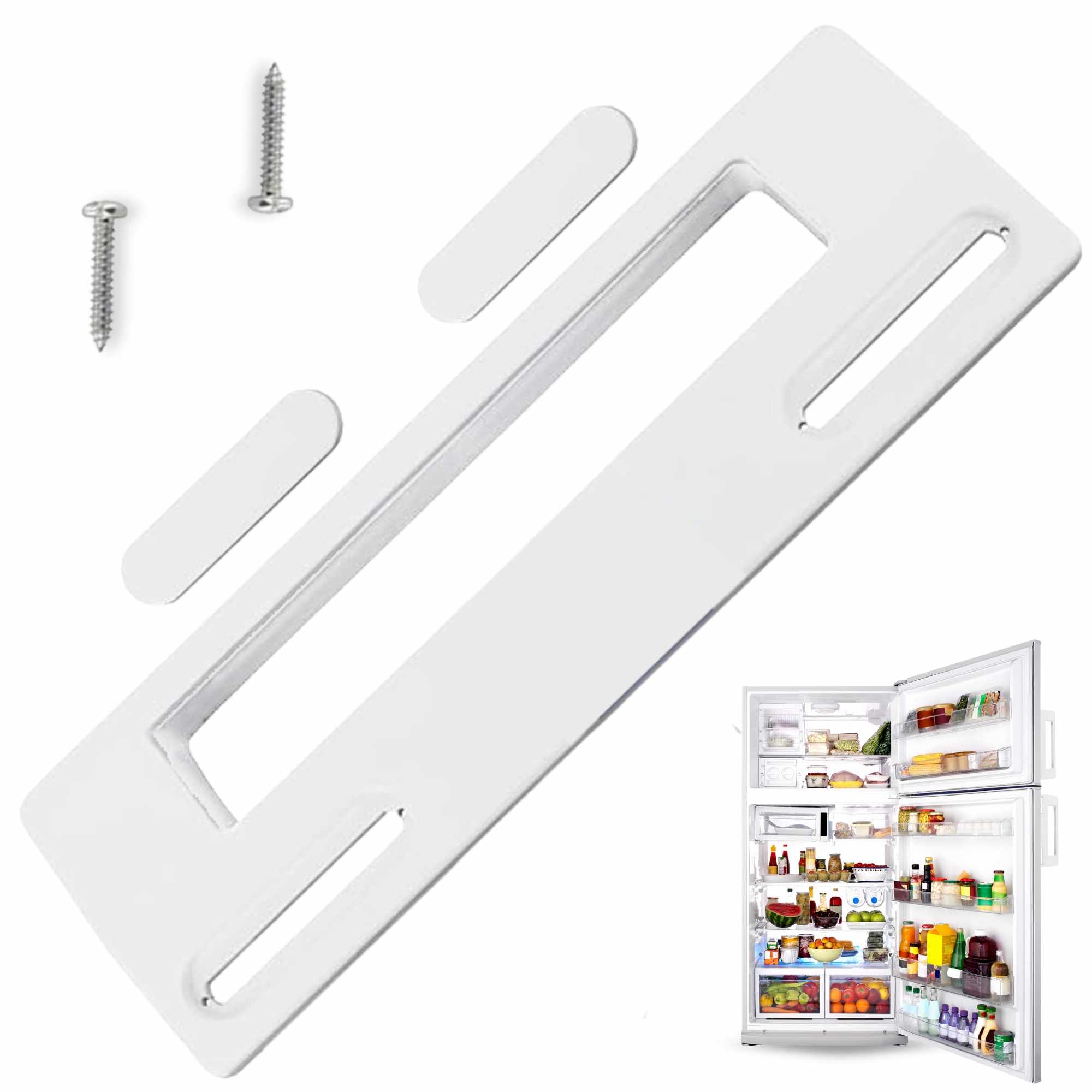 Tirador puerta Frigorifico universal 9.5 a 17 cm Blanco - imagen 1