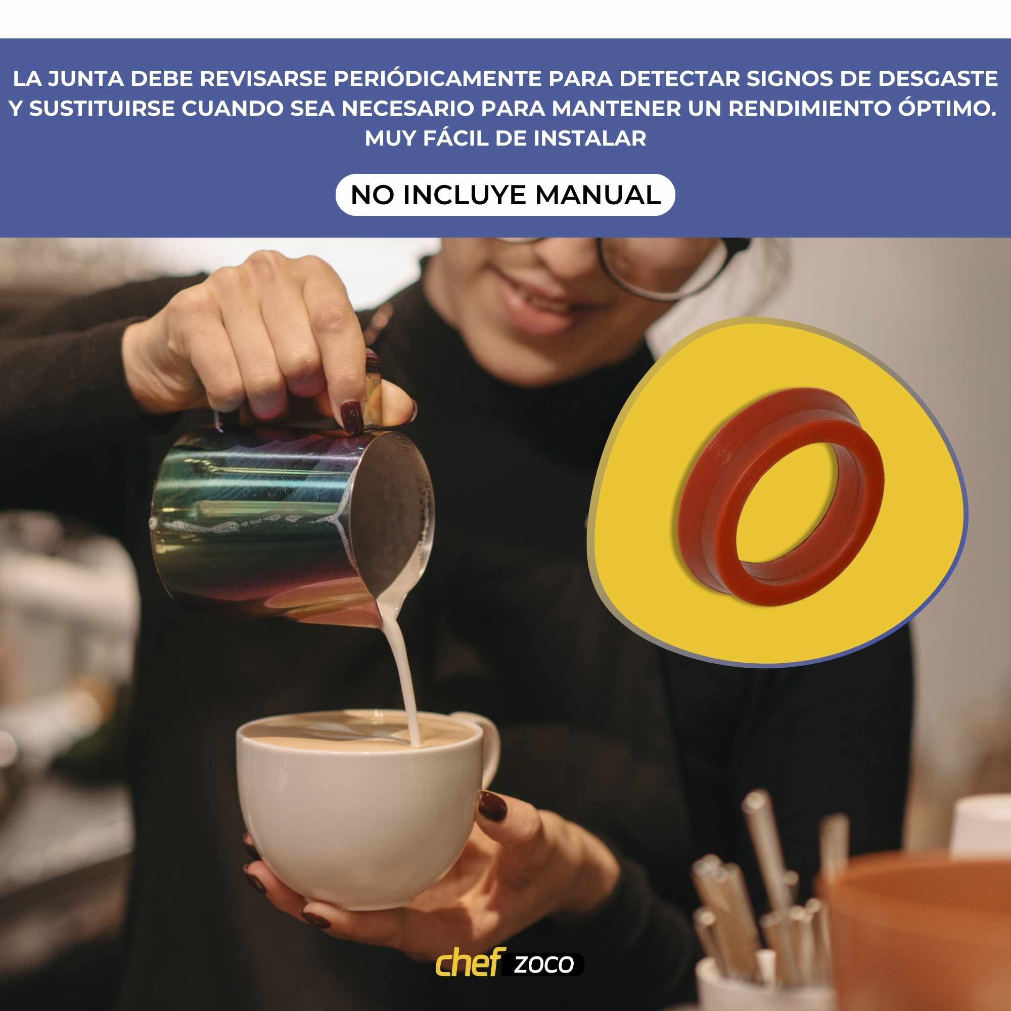 Junta para deposito de agua compatible con cafetera KRUPS - imagen 5