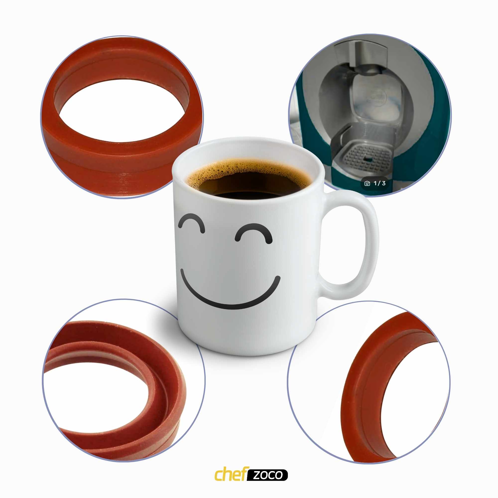 Junta para deposito de agua compatible con cafetera KRUPS - imagen 6
