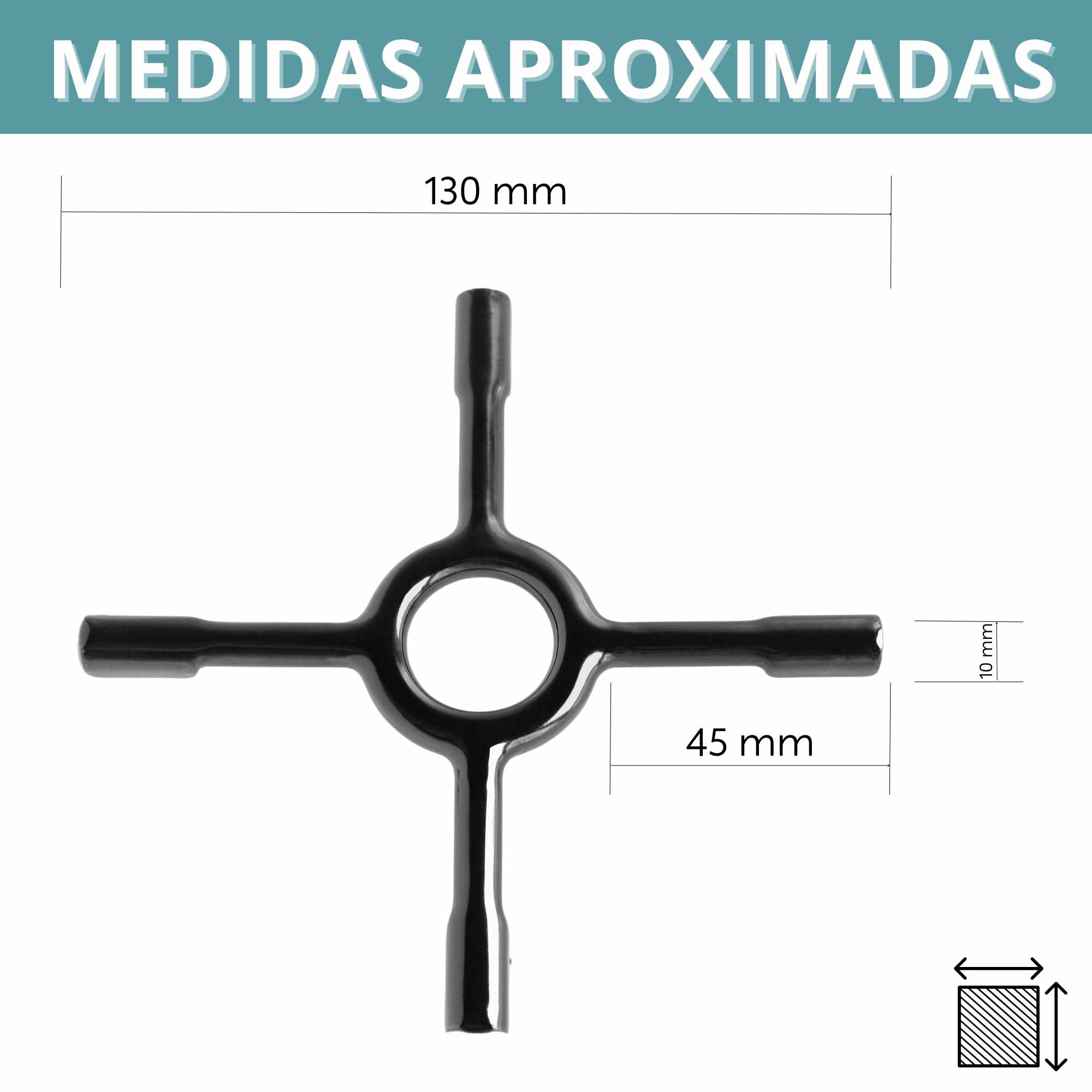 Soporte para hornillo de gas universal ceramica 13 cm Negro - imagen 5