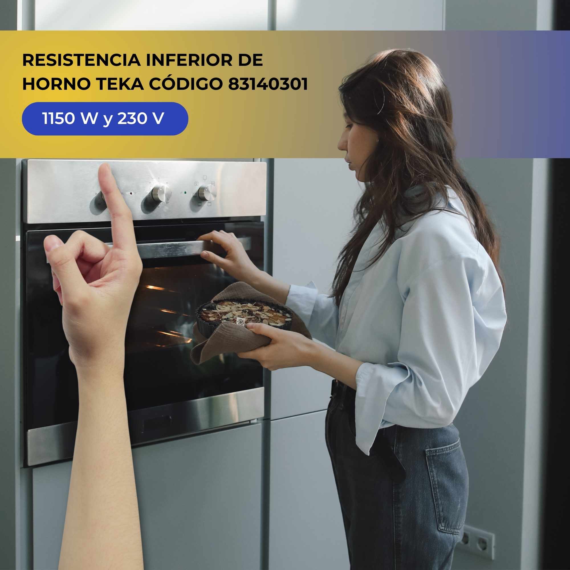 Resistencia solera Horno Teka 1150W 83140301 - imagen 5