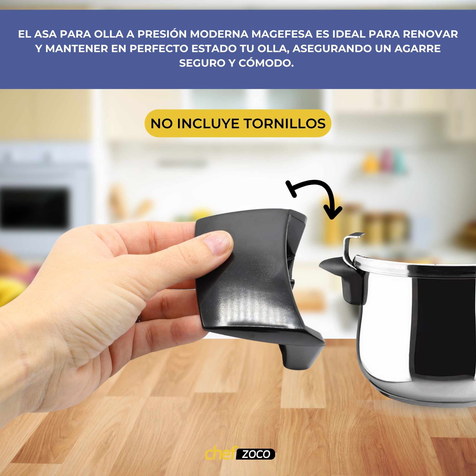 Asa para olla a presion moderna Magefesa - imagen 5