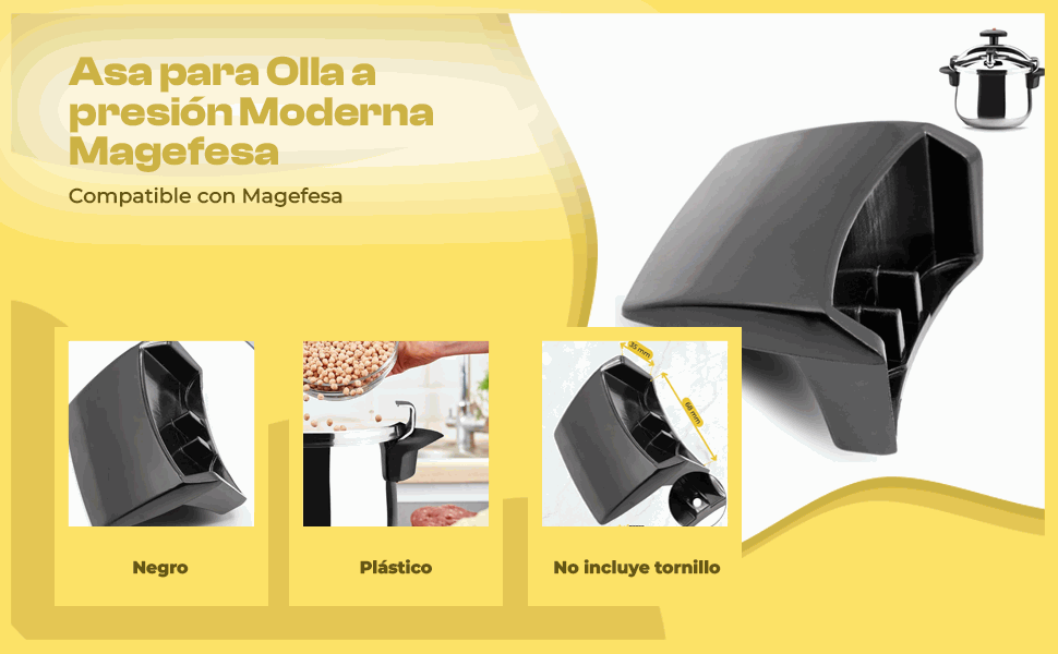 Banner - Asa para olla a presion moderna Magefesa