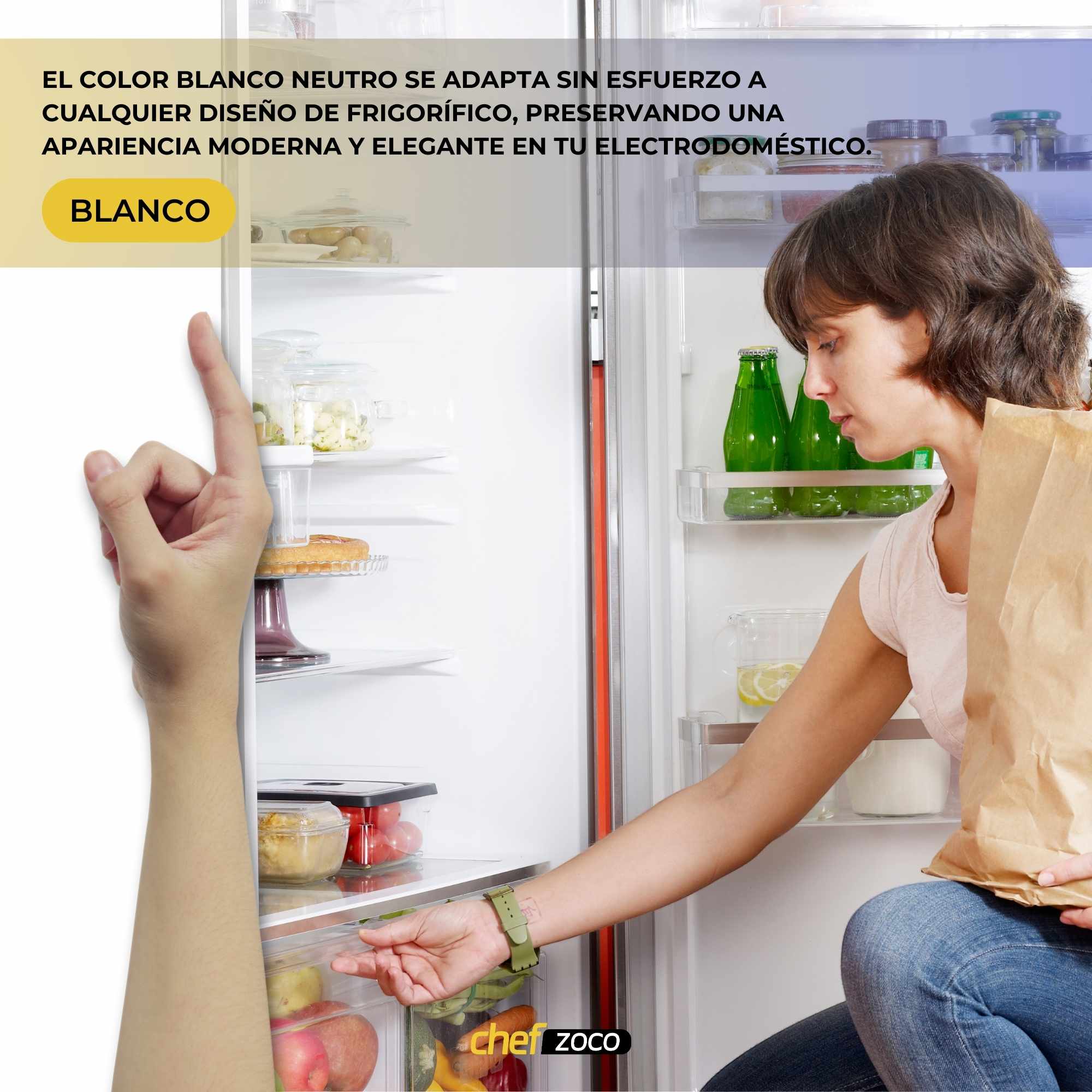 Tirador puerta Frigorifico compatible con Balay Lynx Bosch Blanco - imagen 5