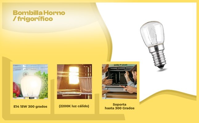 Banner - Bombilla Lampara de electrodomesticos 15W