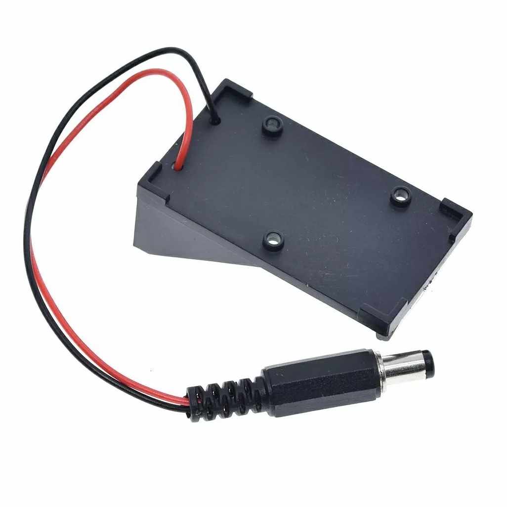 Portapilas para 1 pila 6LR61 9V Arduino DC 5.5x2.1 mm Negro - imagen 4
