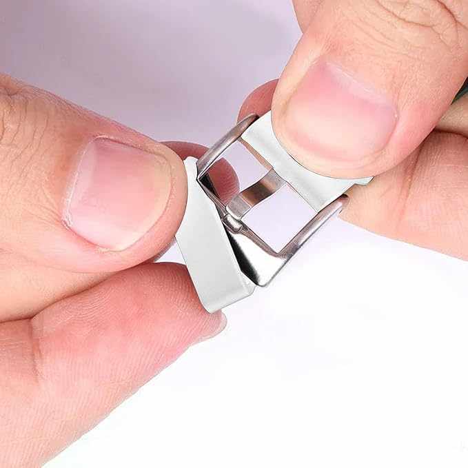 Pasador de goma para correas de reloj 16 mm Blanco - imagen 4