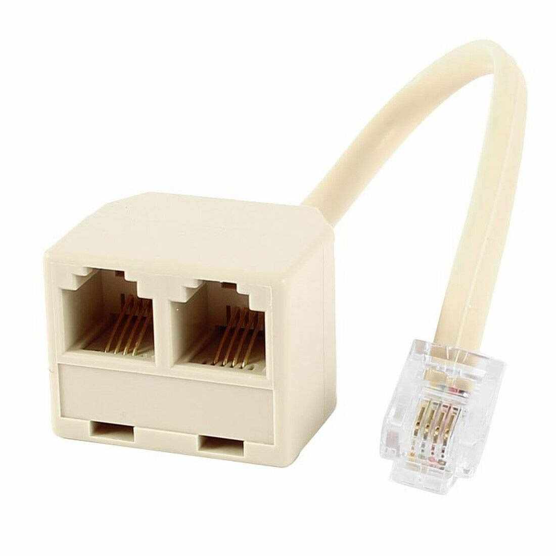 Bifurcador de telefono RJ11 con cable