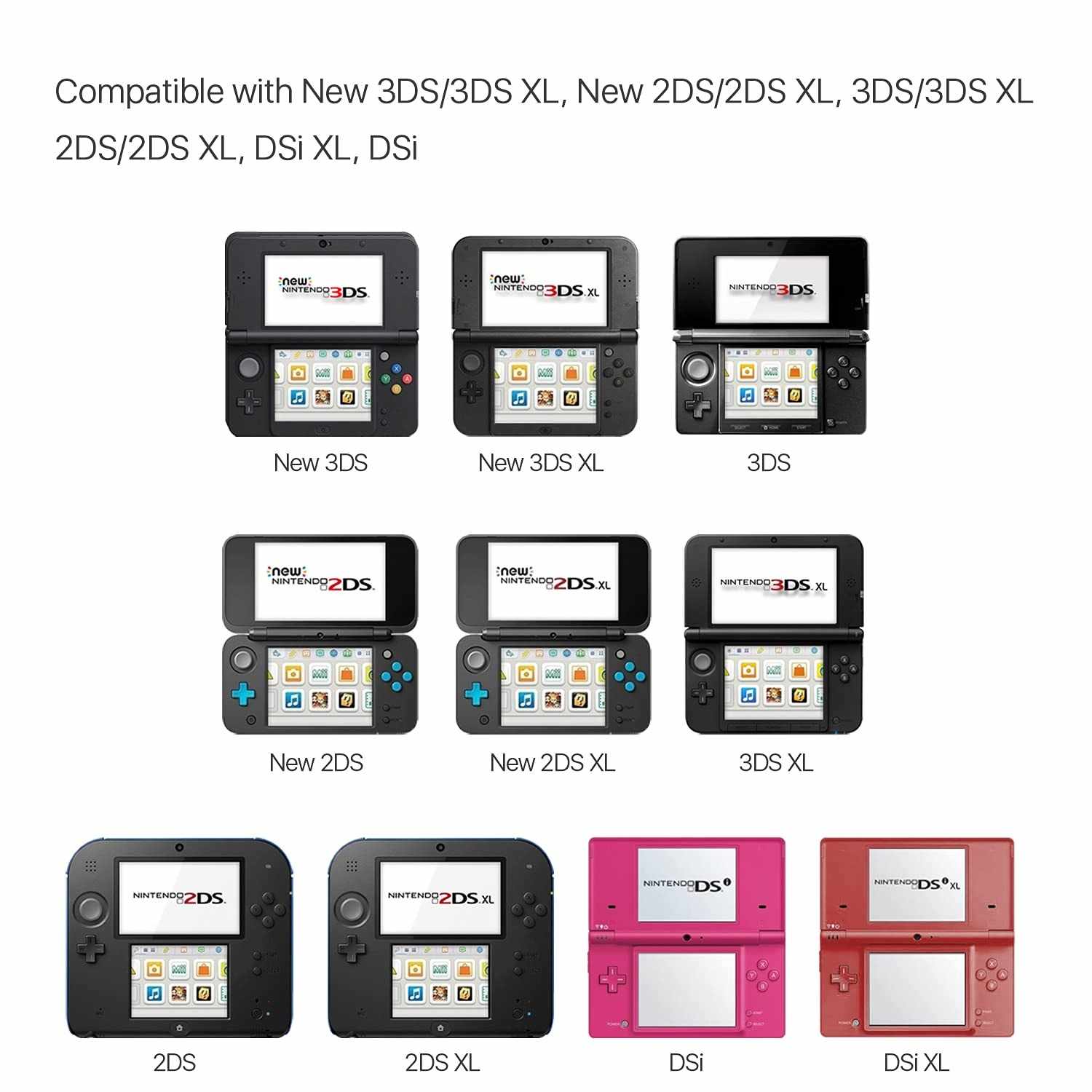 Adaptador de corriente compatible con Nintendo Dsi - DSi XL Blanco - imagen 4