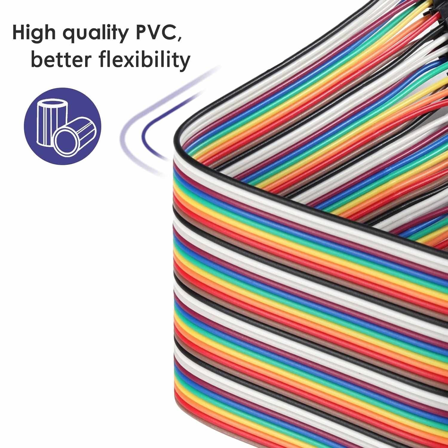 Cable alambre puente Dupont 40 pines hembra a hembra Multicolor - imagen 7