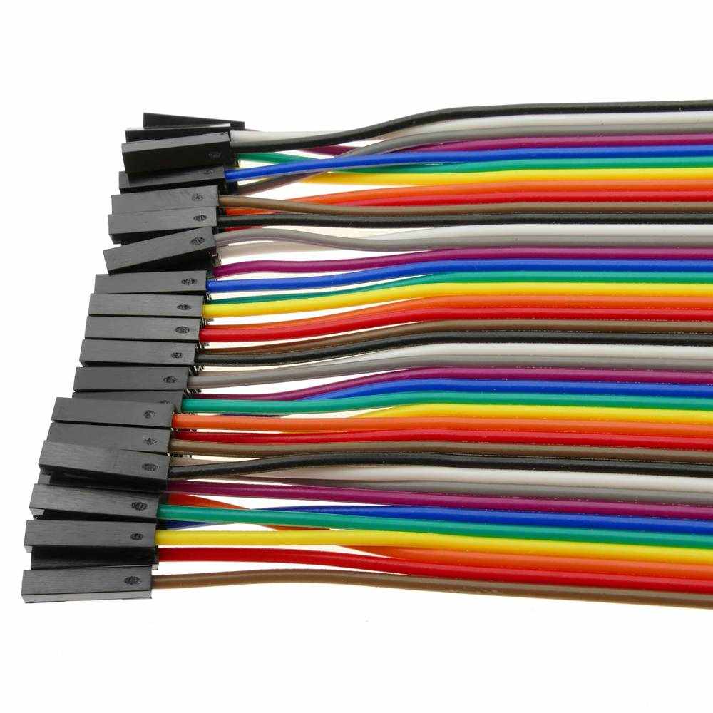 Cable alambre puente Dupont 40 pines hembra a hembra Multicolor - imagen 4