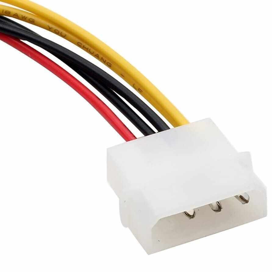 Cable alimentacion 4 Pines Macho Molex a 6 Pines PCI Express 0.15 Metros - imagen 2