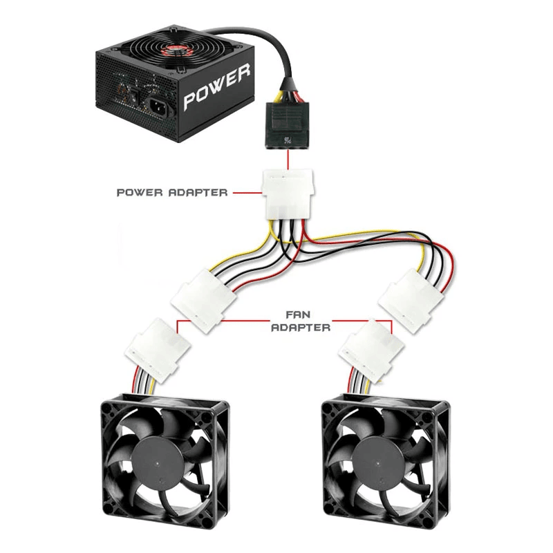 Cables de alimentación IDE Divisor 16 cm - imagen 4
