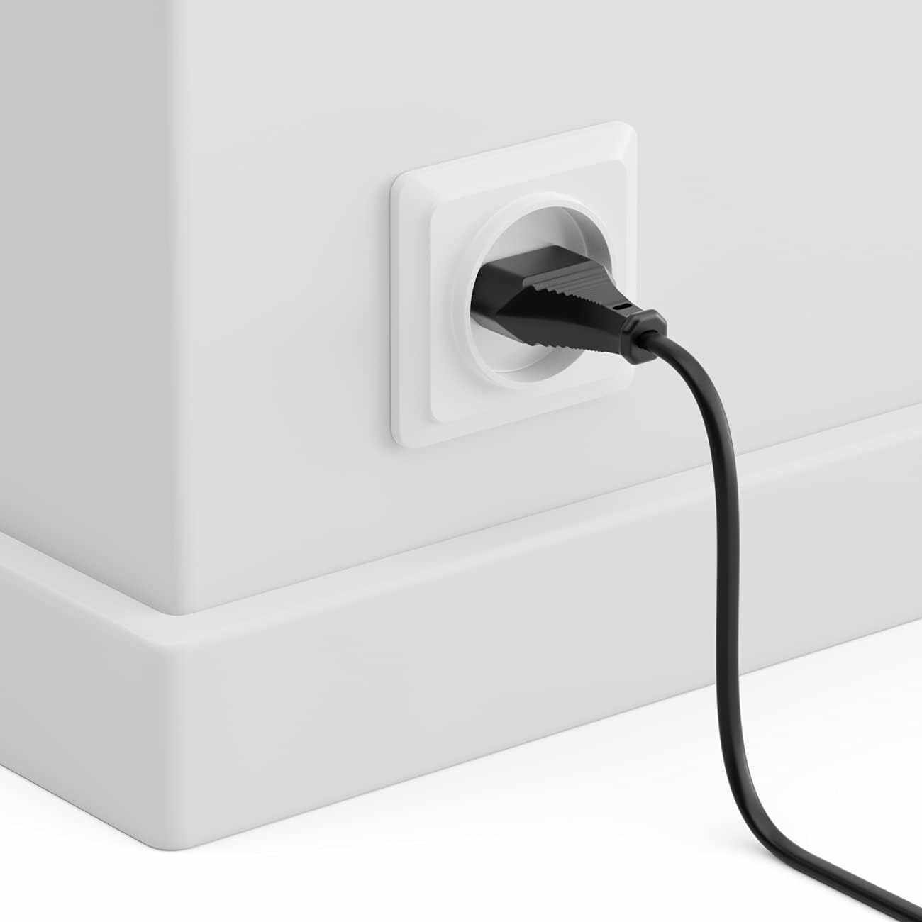Cable de alimentacion IEC-320-C7 1.8 Metros Negro - imagen 5