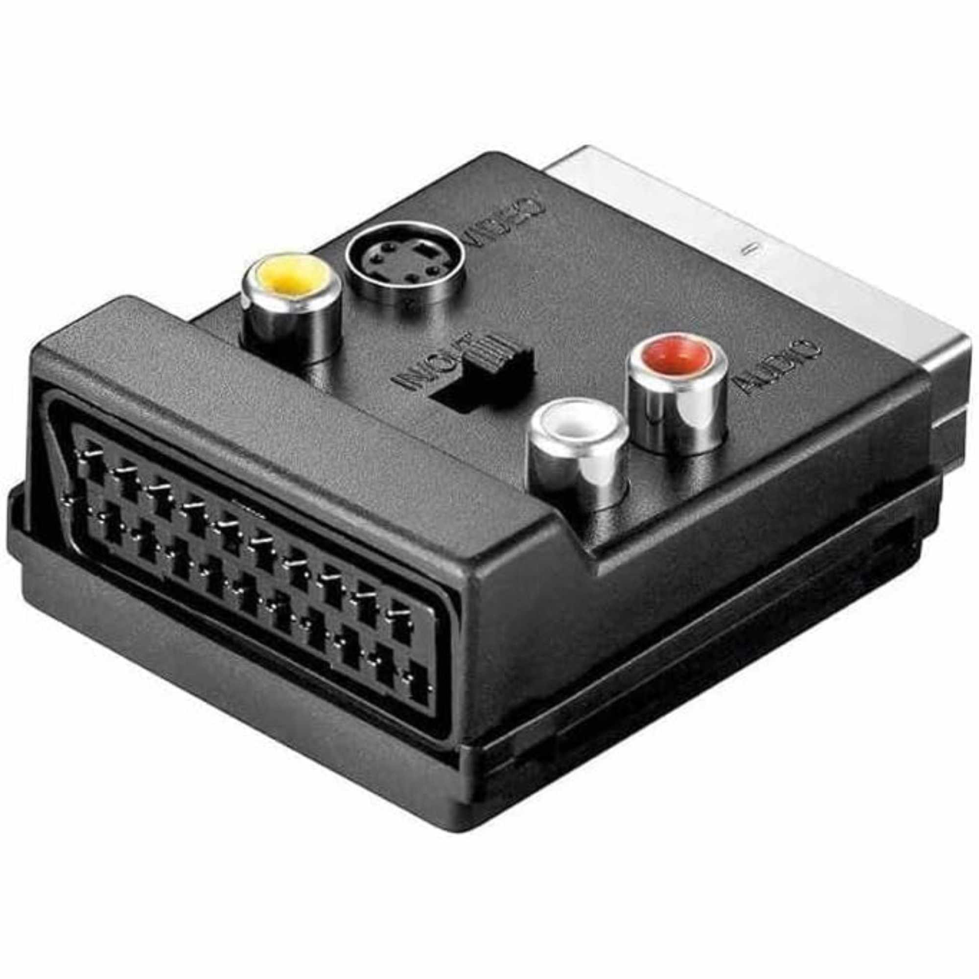 Adaptador Scart AV conmutable macho-hembra - imagen 1