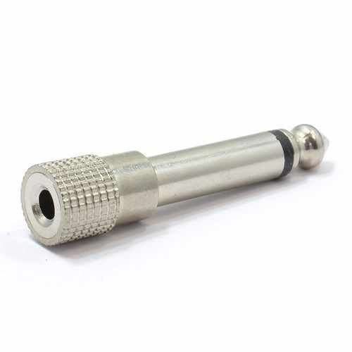 Adaptador audio jack 3.5 hembra estereo - jack 6.35 mono - imagen 3