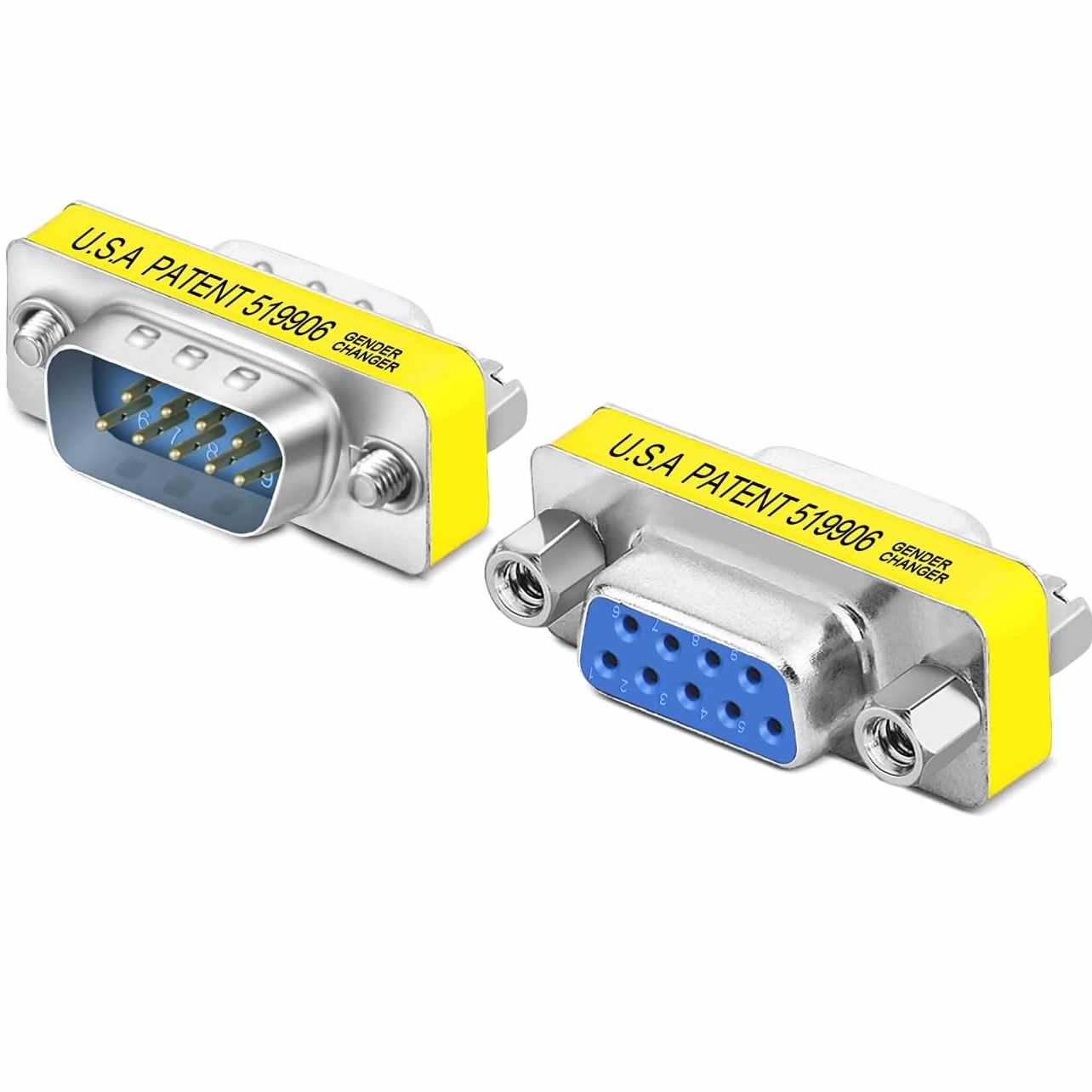 Adaptador serie RS232 DB9 macho a hembra - imagen 1