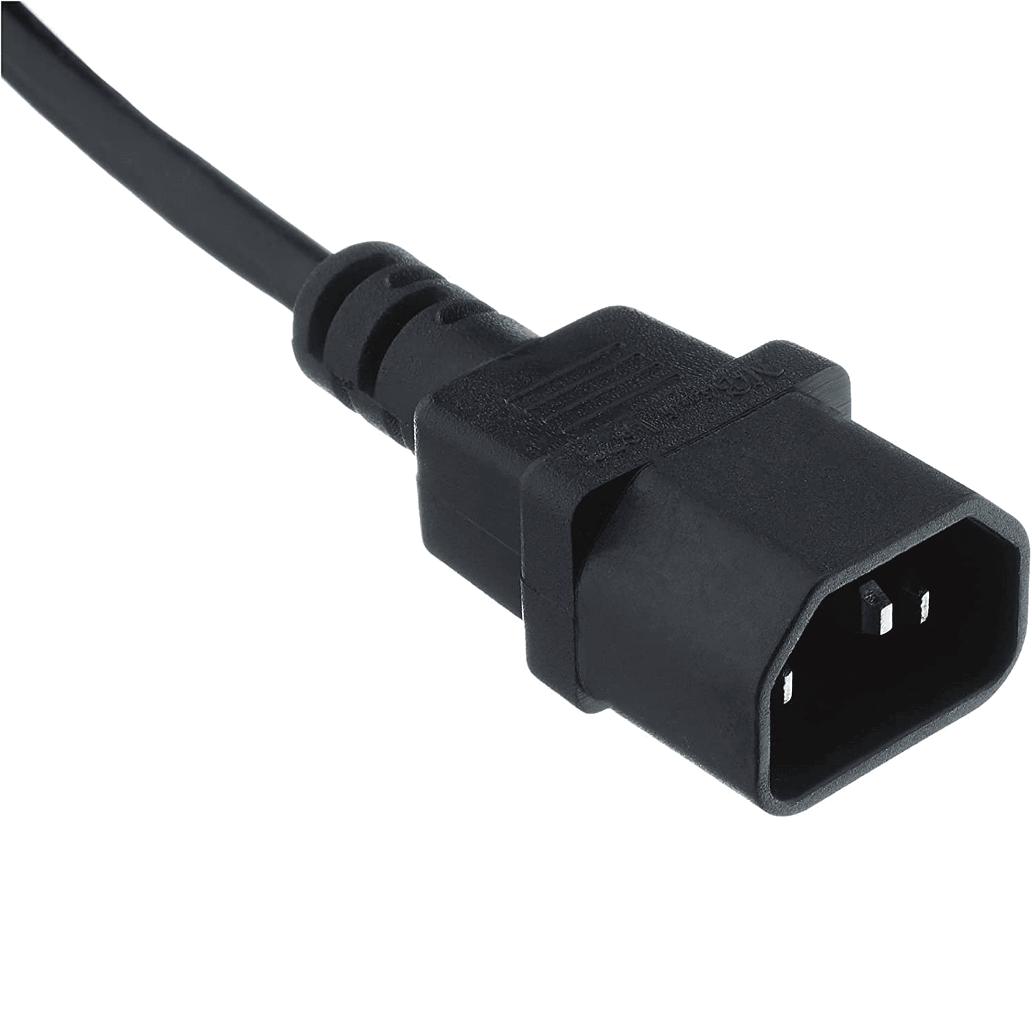 Cable Shucko Hembra a IEC C14 Macho 25 cm Negro - imagen 2