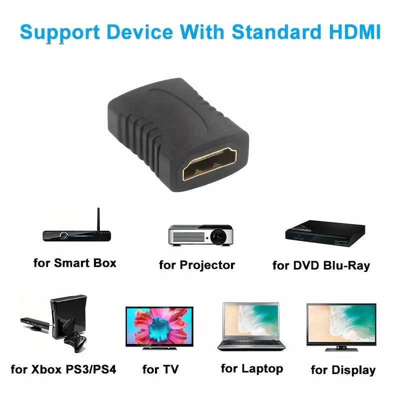 Empalme HDMI hembra Negro - imagen 6