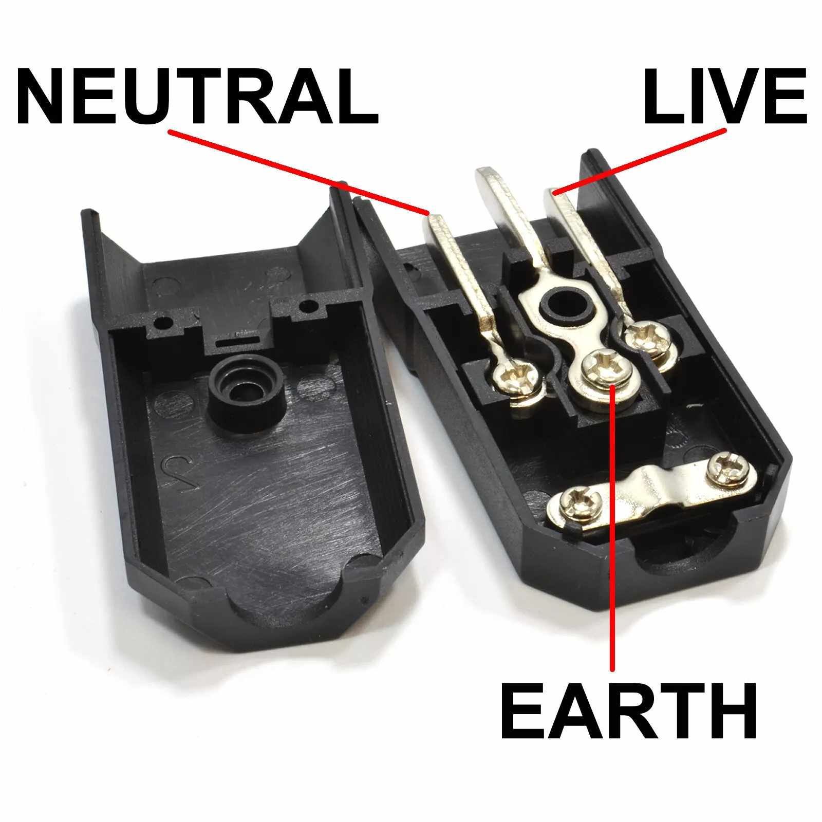Conector alimentacion C14 macho Negro 10 A - imagen 5
